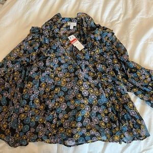 Top shop floral blouse